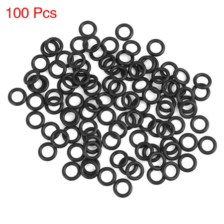 100pcs 10x2mm Nitrile Rubber O-rings Heat Resistant Sealing Ring Gaskets for Car
